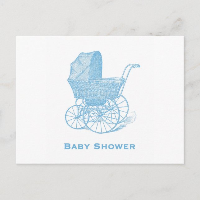 Postal de invitación de Baby Shower (Anverso)