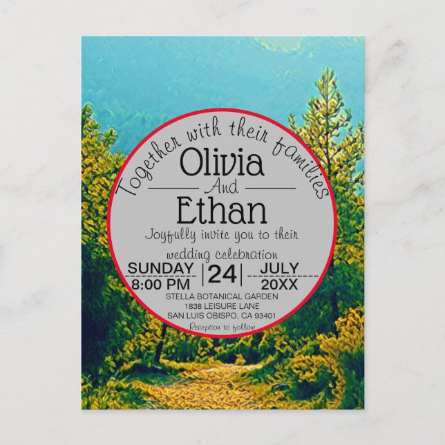 Postal de invitación de boda (Anverso)