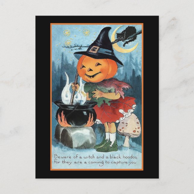 Postal de invitación de calabaza veneciana (Anverso)
