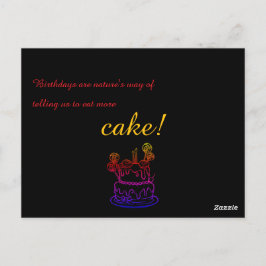 Postal de invitación de cumpleaños de esquema simp