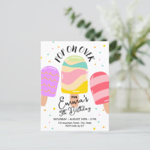 Postal de invitación de fiesta de cumpleaños