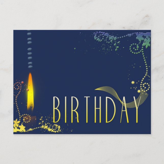 postal de invitación de fiesta de cumpleaños (Anverso)
