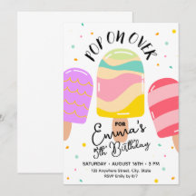 Postal de invitación de fiesta de cumpleaños