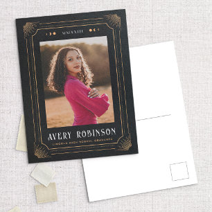 Postal de Invitación de foto de graduación de Magi