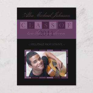Postal de Invitación de graduación de pancartas (p