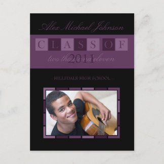 Postal de Invitación de graduación de pancartas (p