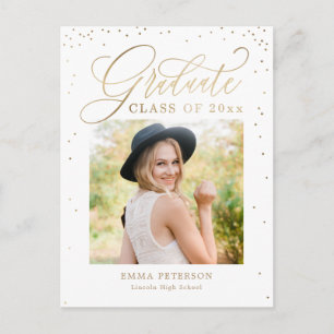 Postal de Invitación de graduación deliciosa