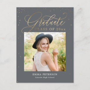 Postal de Invitación de graduación deliciosa