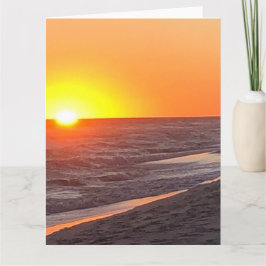 Postal de invitación de playa