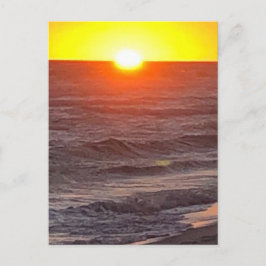 postal de invitación de playa