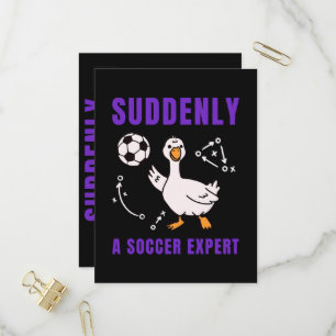 Postal De Invitación De repente un experto en fútbol