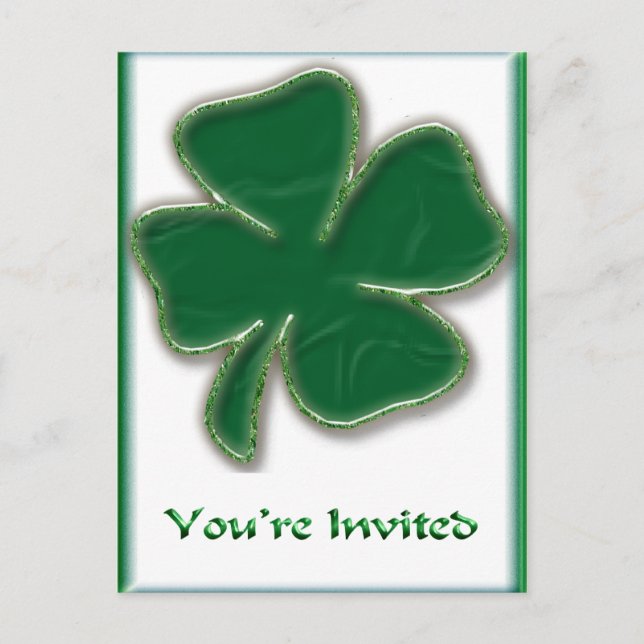 Postal de invitación de Shamrock (Anverso)