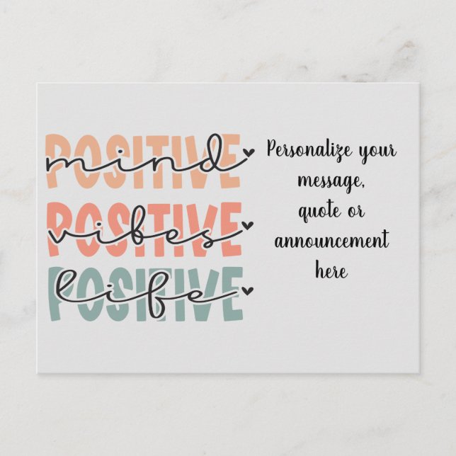 Postal de Invitación de vida de vibraciones de men (Anverso)