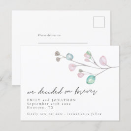 Postal De Invitación Decidimos por siempre saltos de guiones Guardar la