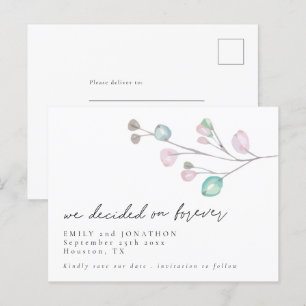 Postal De Invitación Decidimos por siempre saltos de guiones Guardar la