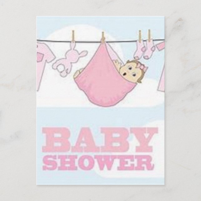 POSTAL DE INVITACIÓN DECORACIÓN DE ARTÍCULOS DE FIESTA DE NIÑAS (Anverso)