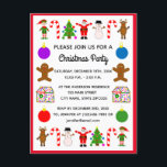 Postal de invitación del marco #2 de los navidades<br><div class="desc">Marco de navidades #2</div>