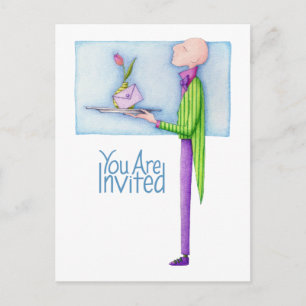 Postal de invitación del mayordomo