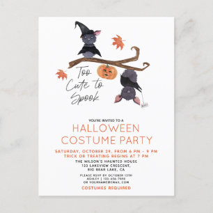 Postal De Invitación Demasiado lindo para hablar Fiesta de disfraces de