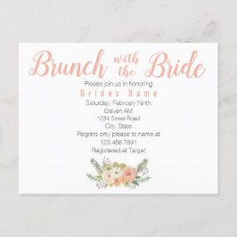 Postal De Invitación Desayuno almuerzo con la novia