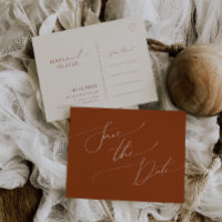 Desierto caprichoso | Rust Save The Date Postcard