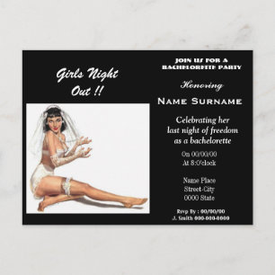 Postal De Invitación despedida de soltera, ducha de novia, fiesta...