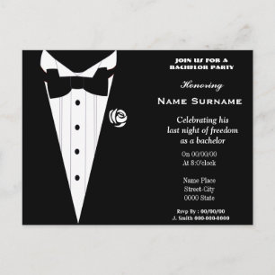 Postal De Invitación despedida de soltero, fiesta de ciervo, ducha de n