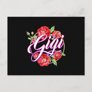 Postal De Invitación Día de la Madre Gigi floral Mujeres Gigi Abuela