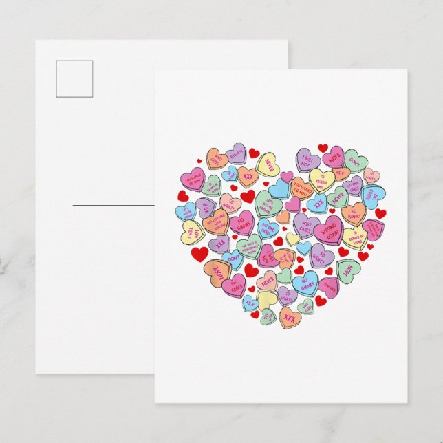 Postal De Invitación Día de San Valentín Anti Divertido (Anverso / Reverso)