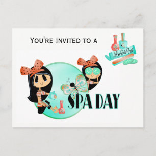 Postal De Invitación Día de Spa