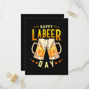 Postal De Invitación Día Feliz del Trabajo Divertido Día del Trabajo