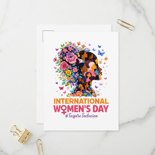 Postal De Invitación Día Internacional de la Mujer (Anverso/Reverso In Situ)