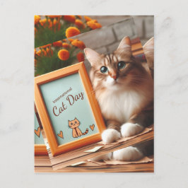 Postal De Invitación Día Internacional del Gato