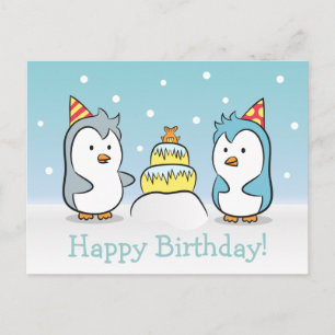 Postal De Invitación Dibujos Animados Lindos - Celebración del Cumpleañ