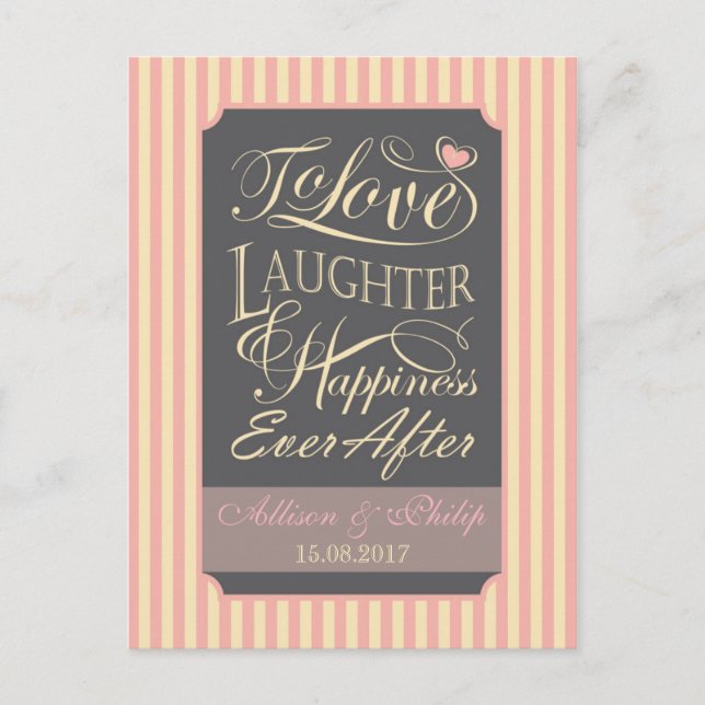 Postal De Invitación diseño de presupuesto boda (Anverso)
