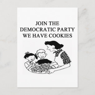 Postal De Invitación diseño fiesta democrático