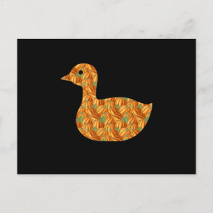 Postal De Invitación Disfraz Fácil de Halloween para Pato Mallard DIY