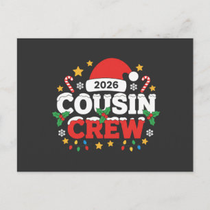 Postal De Invitación Divertido 2026 Equipo de Primos Reunión Familiar N