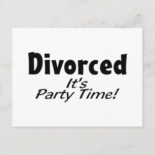 Postal De Invitación Divorcio es tiempo de Fiesta