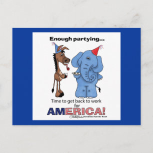 Postal De Invitación ¡Donkey y Elephant ya están de fiesta!