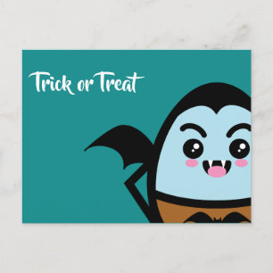Postal De Invitación Drácula de huevo - Halloween