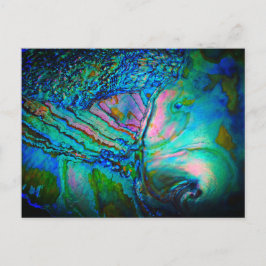 Postal De Invitación Dramatic Blue Abalone Shell