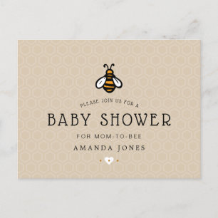 Postal De Invitación Ducha de bebé para mamá moderna