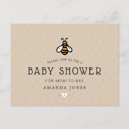 Postal De Invitación Ducha de bebé para mamá moderna