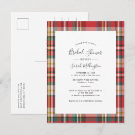 Postal De Invitación Ducha Novial Rústica Moderna Elegante