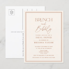 Postal De Invitación Ducha nupcial barata moderna