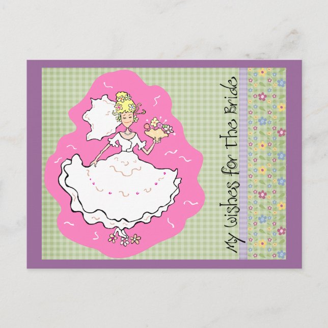 Postal De Invitación Ducha nupcial Consejo Matrimonial y mejores tarjet (Anverso)