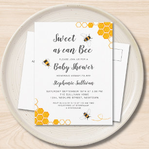 Postal De Invitación Dulce Como Puede Ser Fiesta de Bebé