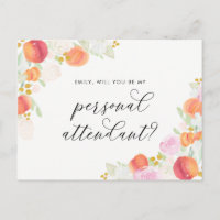 Duraznos Acuarela Floral Sé Mi Asistente Personal