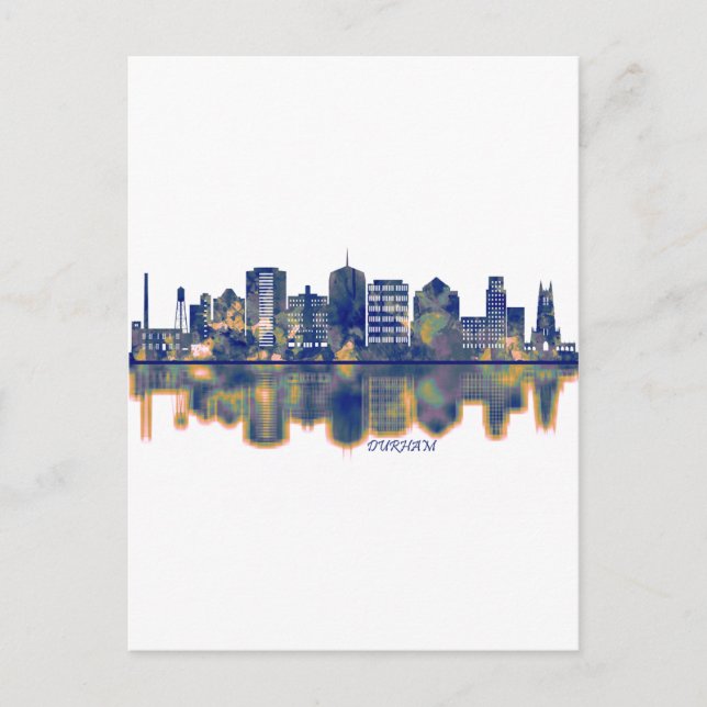 Postal De Invitación Durham Skyline (Anverso)